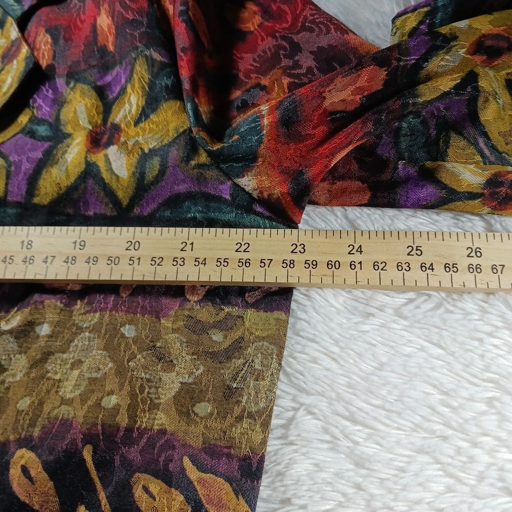 Danielle B. Vintage 1980's Women's Medium Geo Floral Printed Jacket. Lined.... - Picture 3 of 15